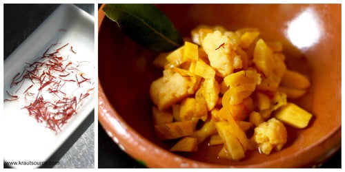 Golden Cauliflower & Beets with Saffron