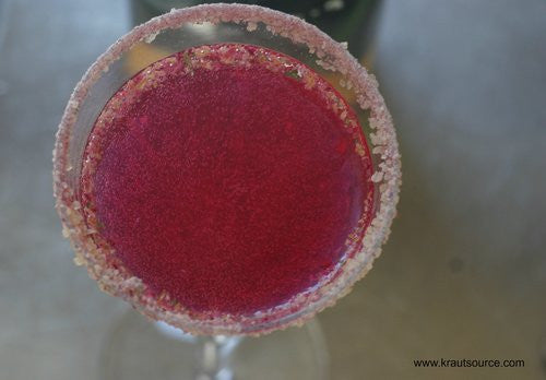 Rose &amp; Beet Cultured Mimosa with Manchego Omelette - Kraut Source