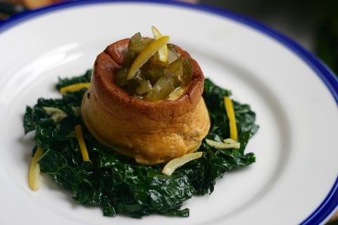 Cheese Soufflé with Real Pickles (Gluten-Free)