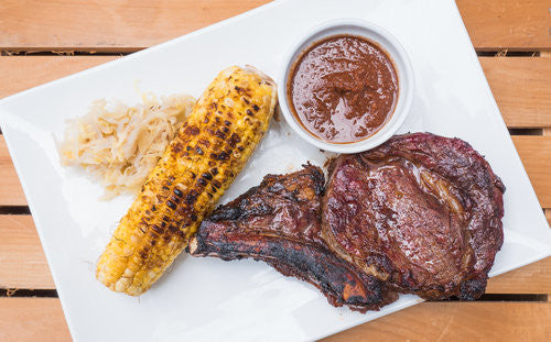 Grilled Ribeye with Fermented BBQ Sauce