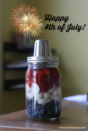 Red, White & Blue: Berries & Radishes