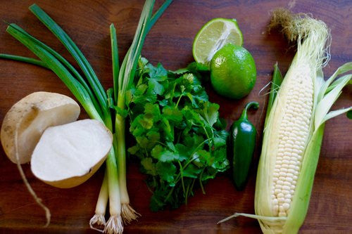 Spicy Corn & Jicama Medley